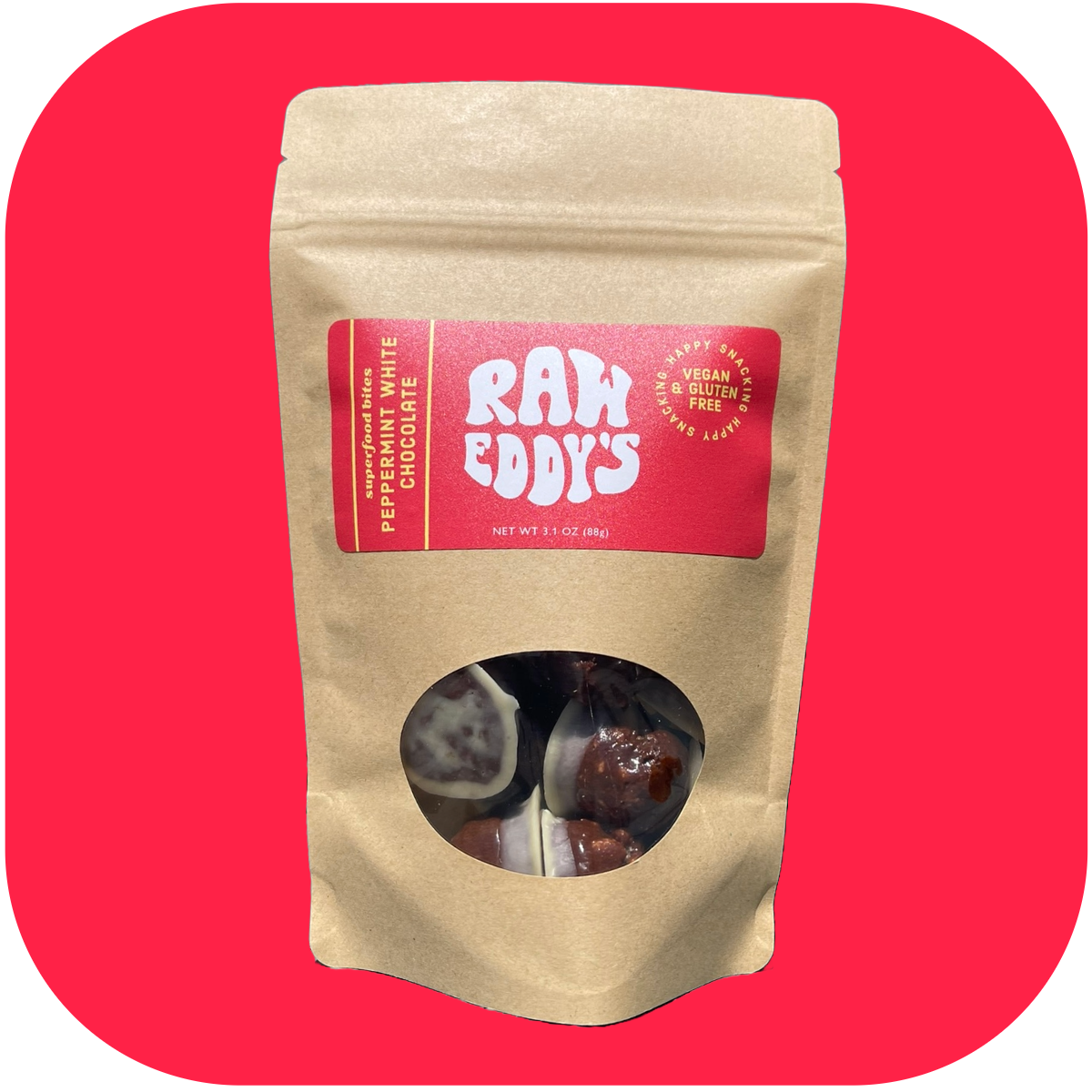 Peppermint White Chocolate Superfood BItes Multipacks l Vegan and